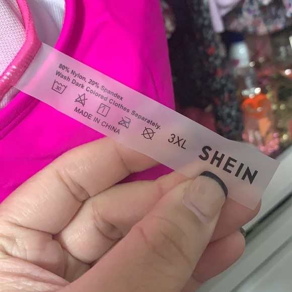 Plus Neon Pink One Piece Swimsuit - Picture 4 of 10